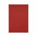 Rhino Exercise Book 8mm Ruled with Margin 80 Pages A4+ Red (Pack of 50) VDU080-200-4