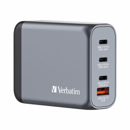 Verbatim GNC-100 GaN 100W 4 Port Charger 32202
