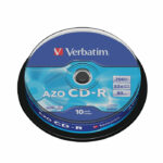 Verbatim CD-R Datalife Non-AZO 80minutes 700MB 52X Non-Printable Spindle (10 Pack) 43437
