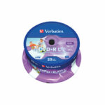 Verbatim DVD-R DL 8x 8.5GB No ID Wide Printable Spindle (Pack of 25) 43667