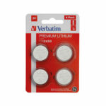 Verbatim CR2450 3V Premium Lithium Battery (Pack of 4) 49535