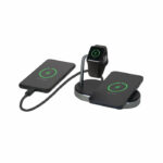 Verbatim WCS-02 Aluminium 3-in-1 Qi MFi Wireless + Apple Watch + QC 3.0 Charging Station 49556