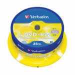 Verbatim DVD+RW Spindle 4x 4.7GB (Pack of 25) 43489