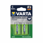 Varta C Rechargeable Accu Battery NiMH 3000 mAh (2 Pack) 56714101402