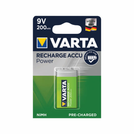 Varta 9V Rechargeable Accu Battery NiMH 200 mAh 56722101401