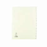 A4 White A-Z Polypropylene Index WX01351