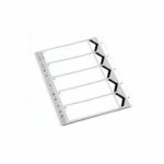 A4 White 1-5 Polypropylene Index WX01352