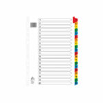 Assorted A4 1-20 Mylar Index WX01521