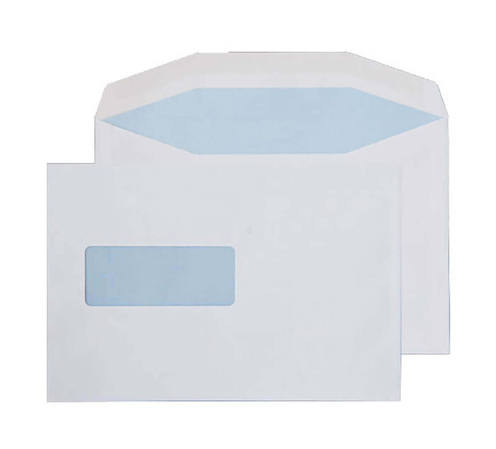 Blake Purely Everyday White Window Gummed Mailer 162x238mm 90gsm Pack 500 Code 1006