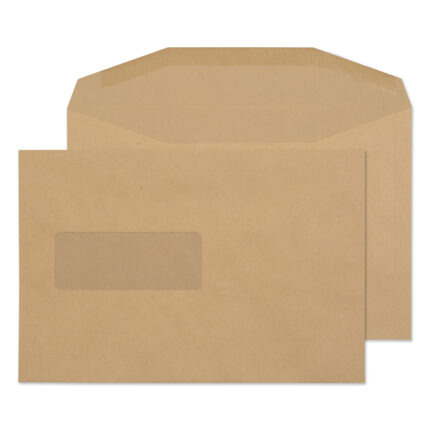 Blake Purely Everyday Manilla Window Gummed Mailer 162x238mm 80gsm Pack 500 Code 1009