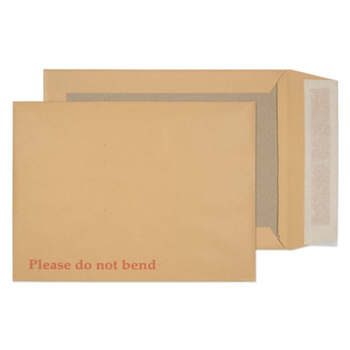 Blake Purely Packaging Manilla Peel & Seal Board Back Pocket 241x178mm 120gsm Pack 125 Code 11935