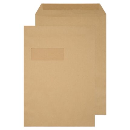 Blake Purely Everyday Manilla Window Gummed Pocket 324x229mm 90gsm Pack 250 Code 12854