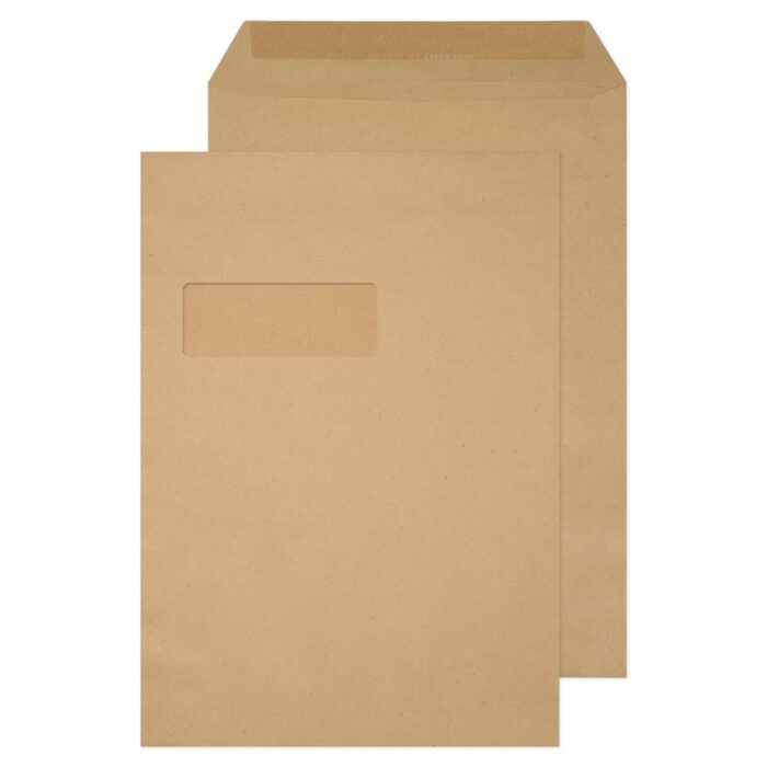 Blake Purely Everyday Manilla Window Gummed Pocket 324x229mm 90gsm Pack 250 Code 12854