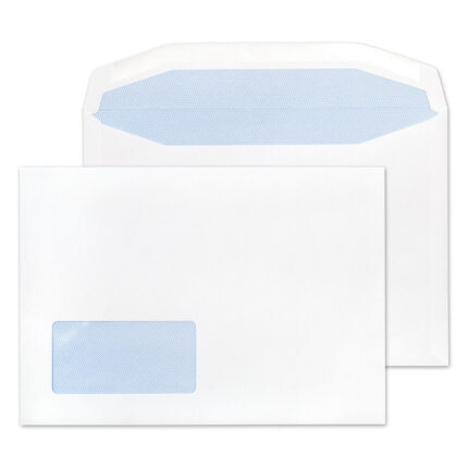 Blake Purely Everyday White Window Gummed Mailer 162x235mm 90gsm Pack 500 Code 1376