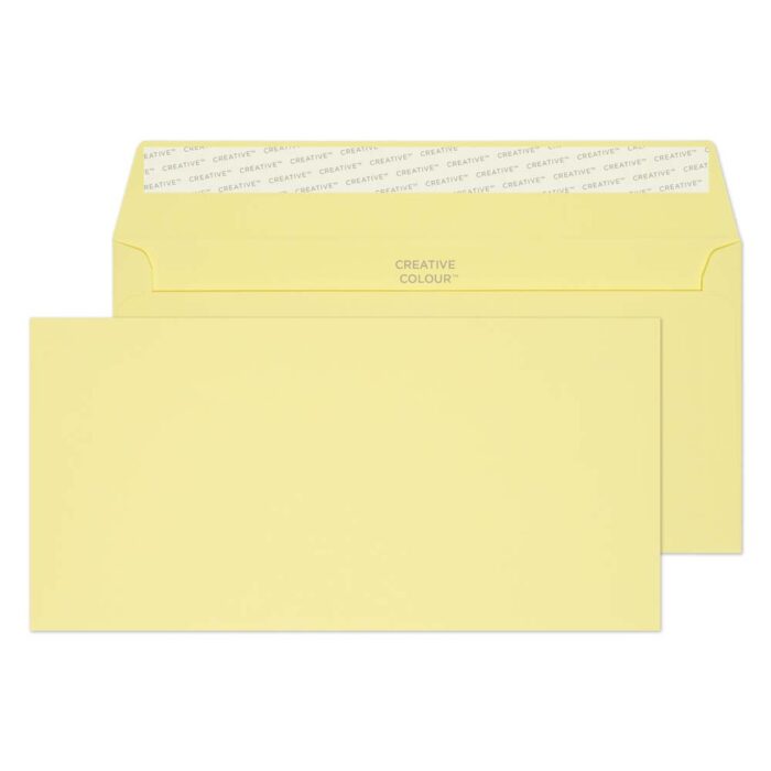 Blake Creative Colour Lemon Yellow Peel & Seal Wallet 114x229mm 120gsm Pack 500 Code 216