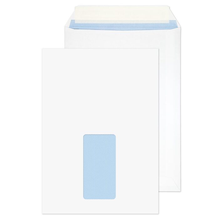 Blake Purely Everyday White Window Peel & Seal Pocket 229x162mm 100gsm Pack 500 Code 23084
