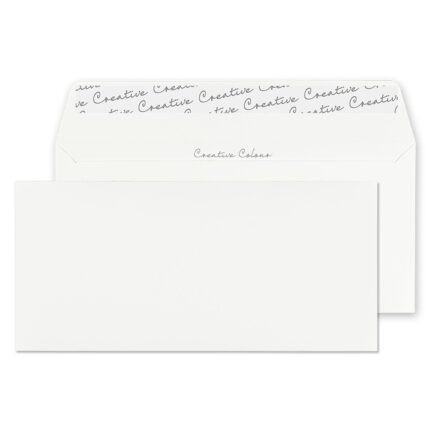 Blake Creative Colour Chalk White Peel & Seal Wallet 114x229mm 120gsm Pack 25 Code 25255