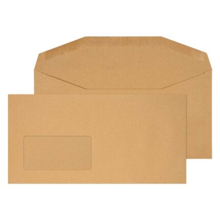 Blake Purely Everyday Manilla Window Gummed Mailer 114x235mm 80gsm Pack 1000 Code 2904