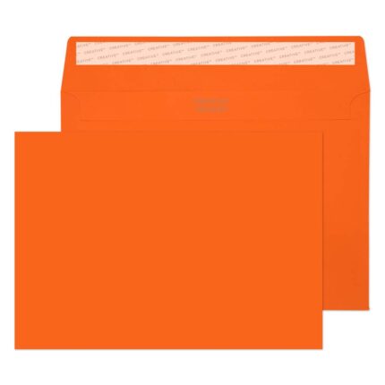 Blake Creative Colour Pumpkin Orange Peel & Seal Wallet 162x229mm 120gsm Pack 500 Code 305