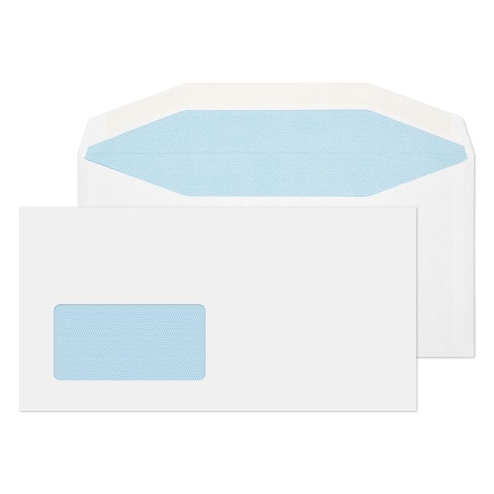 Blake Purely Everyday White Window Gummed Mailer 121x235mm 90gsm Pack 1000 Code 3114
