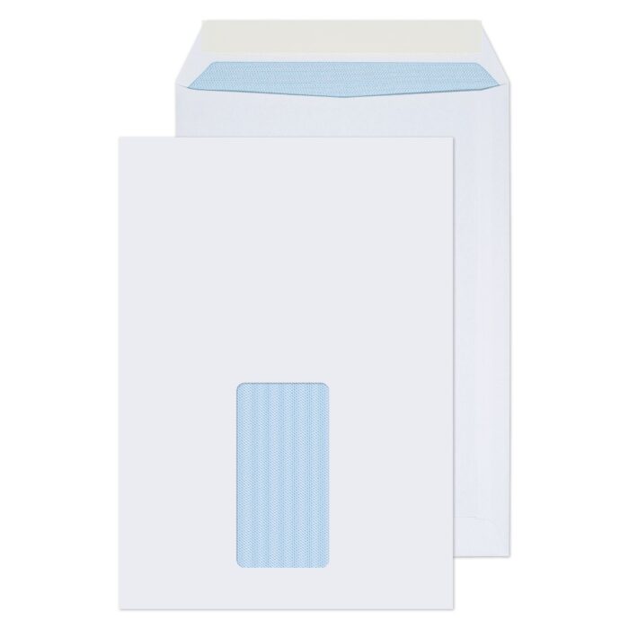 Blake Purely Everyday Ultra White Window Peel & Seal Pocket 229x162mm 120gsm Pack 500 Code 33084