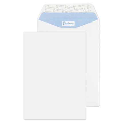 Blake Premium Office Ultra White Wove Peel & Seal Pocket 229x162mm 120gsm Pack 500 Code 34115