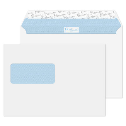 Blake Premium Office Ultra White Wove Window Peel & Seal Wallet 162x229mm 120gsm Pack 500 Code 34217