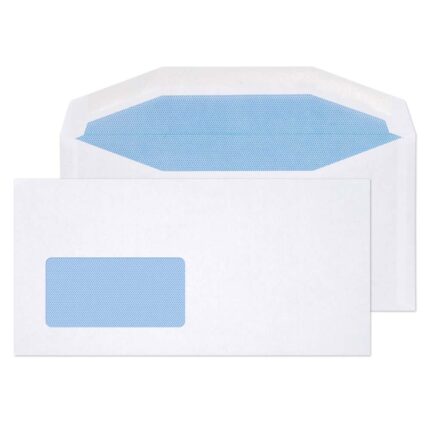 Blake Purely Everyday White Window Gummed Mailer 114x229mm 80gsm Pack 1000 Code 3504