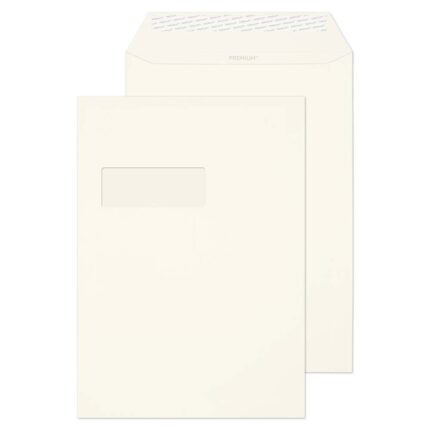 Blake Premium Business High White Wove Window Peel & Seal Pocket 324x229mm 120gsm Pack 250 Code 35892