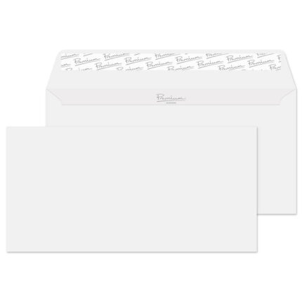 Blake Premium Business Diamond White Smooth Peel & Seal Wallet 110x220mm 120gsm Pack 50 Code 36255