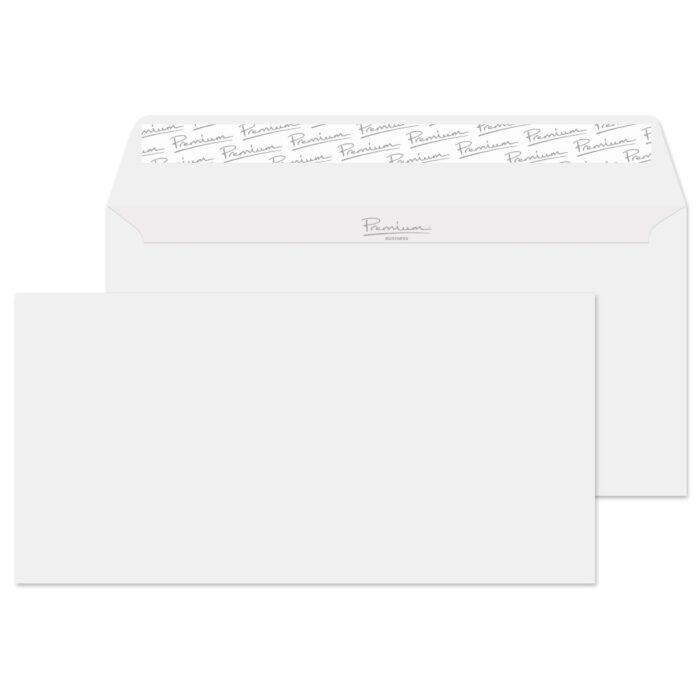 Blake Premium Business Diamond White Smooth Peel & Seal Wallet 110x220mm 120gsm Pack 500 Code 36882
