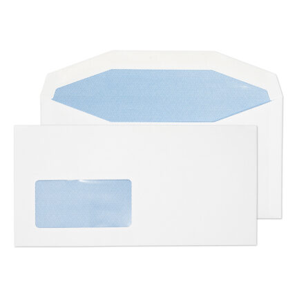 Blake Purely Everyday White Window Gummed Mailer 114x229mm 90gsm Pack 1000 Code 3704