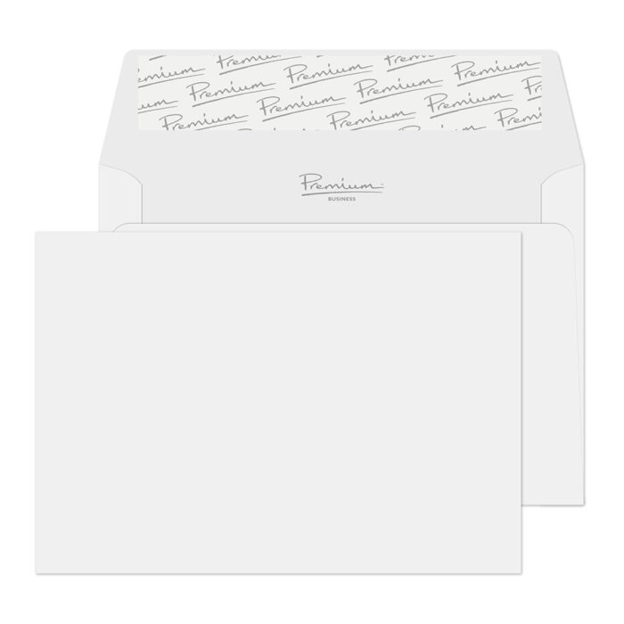 Blake Premium Business Brilliant White Wove Peel & Seal Wallet 114x162mm 120gsm Pack 50 Code 37155