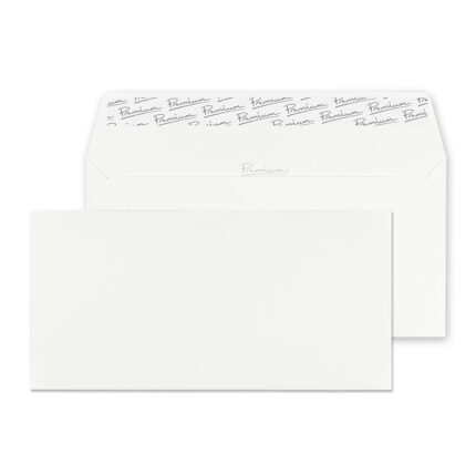 Blake Premium Business Brilliant White Wove Peel & Seal Wallet 110x220mm 120gsm Pack 25 Code 37254