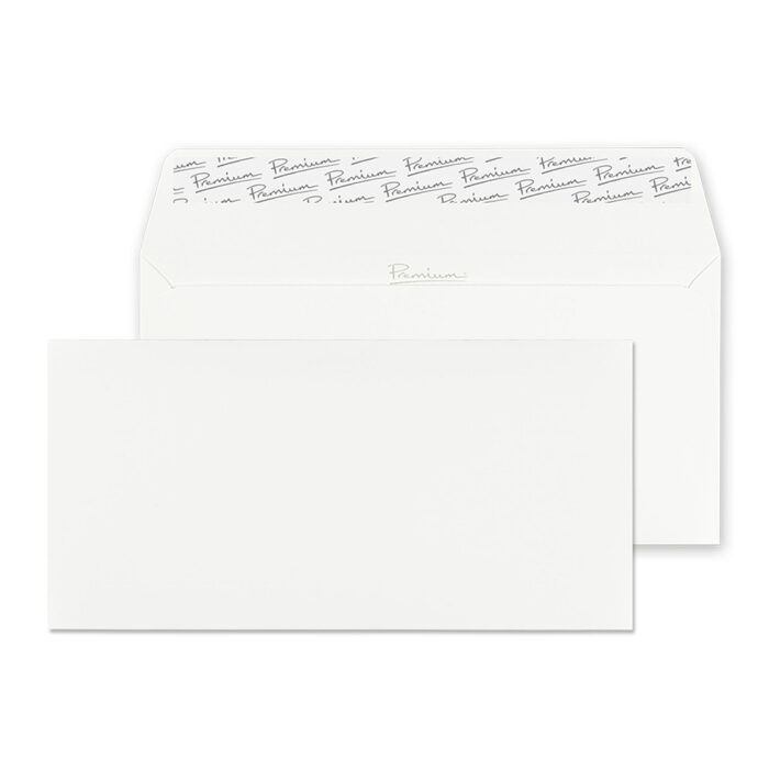 Blake Premium Business Brilliant White Wove Peel & Seal Wallet 110x220mm 120gsm Pack 25 Code 37254