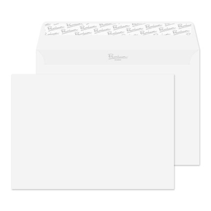 Blake Premium Business Brilliant White Wove Peel & Seal Wallet 162x229mm 120gsm Pack 500 Code 37707