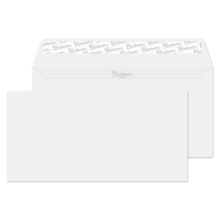 Blake Premium Business Brilliant White Wove Peel & Seal Wallet 110x220mm 120gsm Pack 500 Code 37882