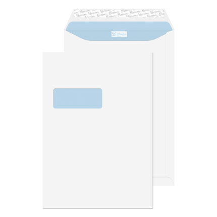 Blake Premium Office Ultra White Window Peel & Seal Pocket 352x250mm 120gsm Pack 250 Code 38116