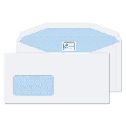 Blake Purely Everyday White Window Gummed Mailer 114x235mm 90gsm Pack 1000 Code 3904