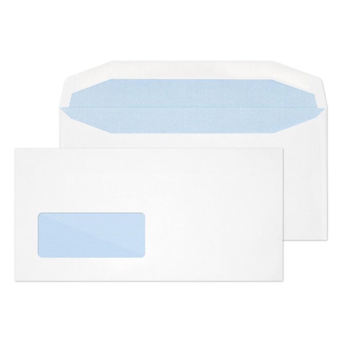 Blake Purely Everyday White Window Gummed Mailer 114x235mm 90gsm Pack 1000 Code 3909