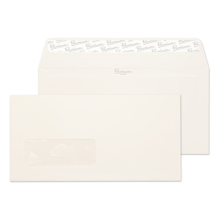 Blake Premium Business High White Laid Window Peel & Seal Wallet 110x220mm 120gsm Pack 50 Code 39265
