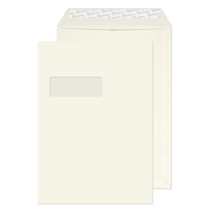 Blake Premium Business High White Laid Window Peel & Seal Pocket 324x229mm 120gsm Pack 250 Code 39892