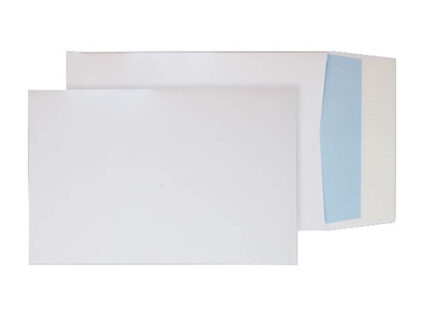 Blake Purely Packaging White Peel & Seal Gusset Pocket 352x250mm 140gsm Pack 125 Code 41060