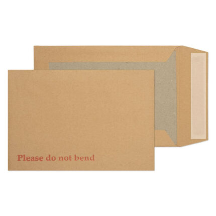 Blake Purely Packaging Manilla Peel & Seal Board Back Pocket 240x165mm 120gsm Pack 125 Code 4112
