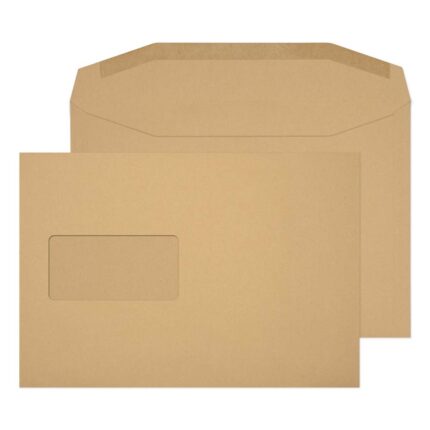 Blake Purely Everyday Manilla Window Gummed Mailer 162x238mm 80gsm Pack 500 Code 1008