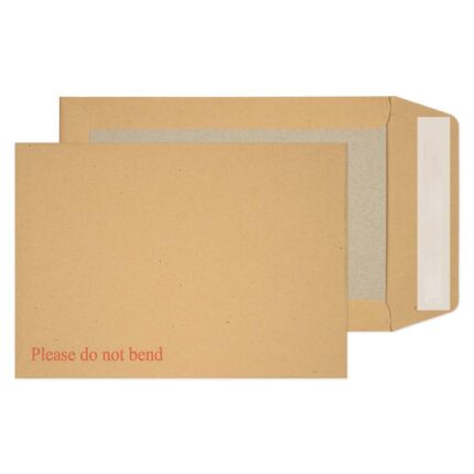 Blake Purely Packaging Manilla Peel & Seal Board Back Pocket 229x162mm 120gsm Pack 125 Code 5112