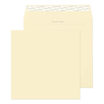 Blake Creative Colour Clotted Cream Peel & Seal Square Wallet 220x220mm 120gsm Pack 250 Code 553