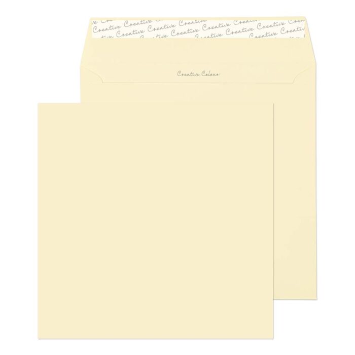 Blake Creative Colour Clotted Cream Peel & Seal Square Wallet 220x220mm 120gsm Pack 250 Code 553