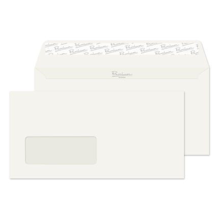 Blake Premium Business Oyster Wove Window Peel & Seal Wallet 110x220mm 120gsm Pack 500 Code 71884
