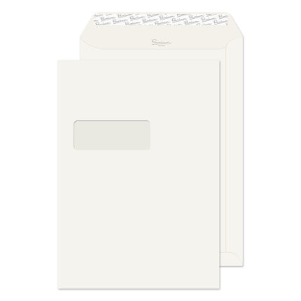 Blake Premium Business Oyster Wove Window Peel & Seal Pocket 324x229mm 120gsm Pack 250 Code 71892